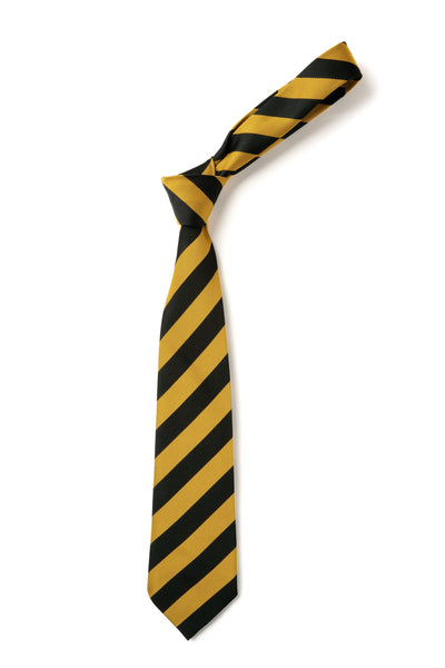 Broad Stripe Tie - Black & Gold