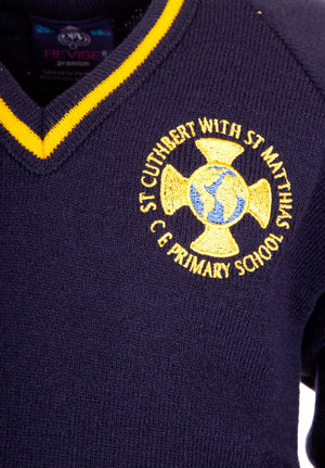 Knitwear Jumper PA St. Cuthbert with St. Matthias Detail