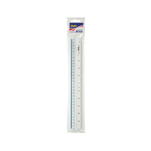 Helix 30 cm Shatter Resistant Fingergrip Ruler 